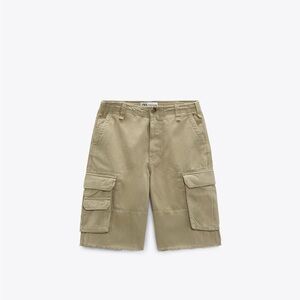 Zara Tan Cargo Shorts